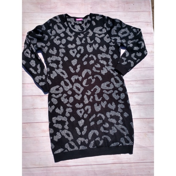 Say What? Dresses & Skirts - Black and silver sweater dress 2X Say What? Dresses & Skirts - Black and silver sweater dress 2X